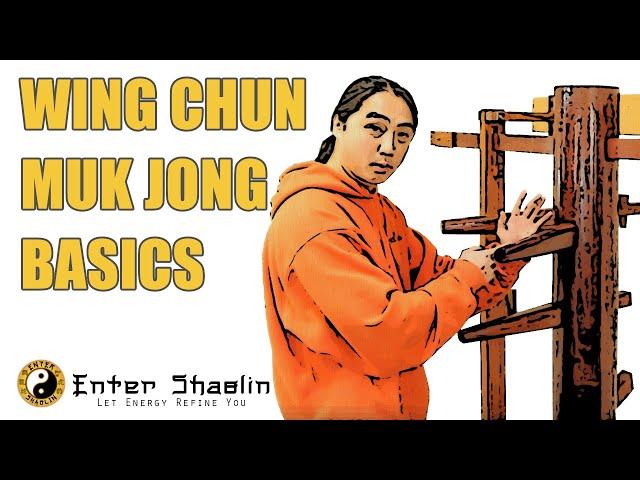 Wing Chun Muk Jong (Wooden Dummy) Beginners Training Drill Developing One Technique