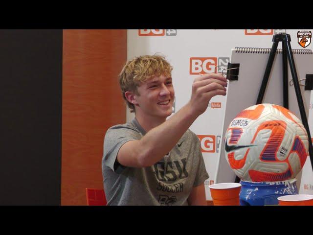 Painting with BGSU Men's Soccer's Bennett Painter