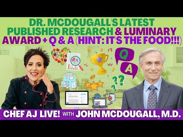 Dr. John McDougall's Latest Published Research and Luminary Award + Q & A (Hint: IT'S THE FOOD!!!)