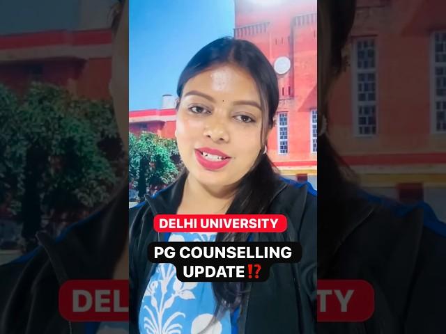 Delhi University PG Counselling Update #trendingshorts #viral #du #delhiuniversity #short