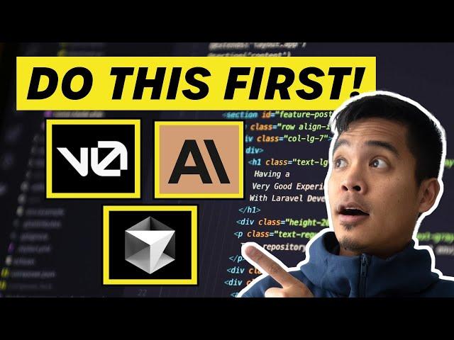 Building web apps using V0, Claude AI, Cursor AI - DON'T start without THIS tip!