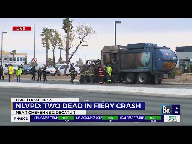 2 dead following fiery North Las Vegas crash