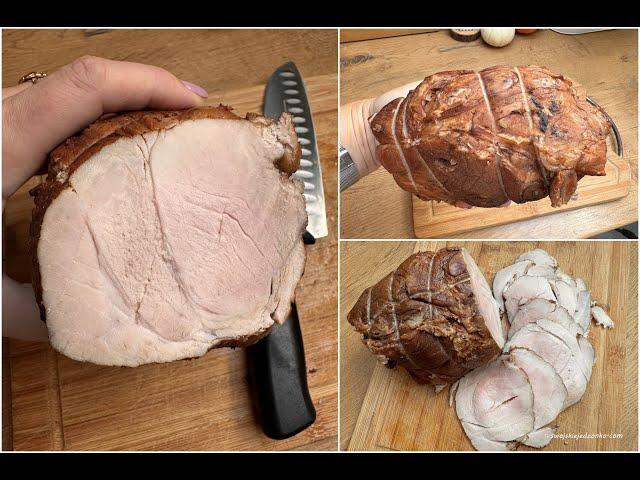 Ham cooked in tea - juicy and delicious, very simple recipe #ham #sandwiches #meat