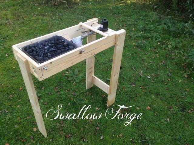 Building a simple homemade Blacksmith's Forge - Swallow Forge