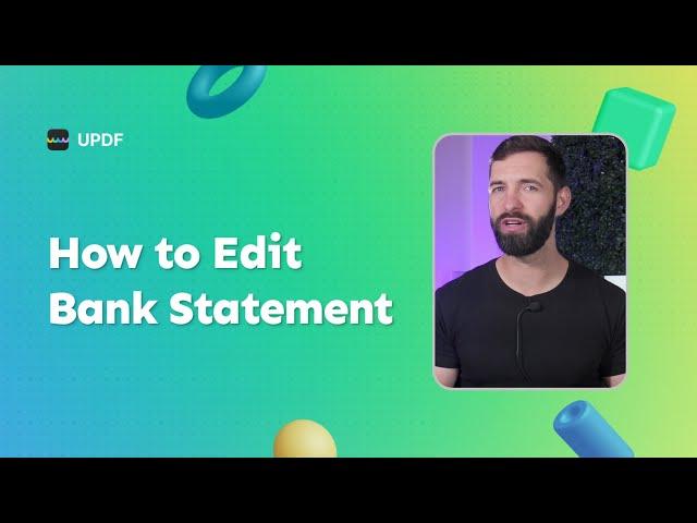 How to Edit Bank Statement