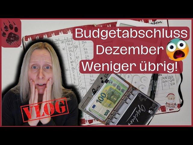 SPAREN Monatsabschluss  Dezemberbudget  ECHTE Einnahmen & Ausgaben  #umschlagmethode #budgetplanu