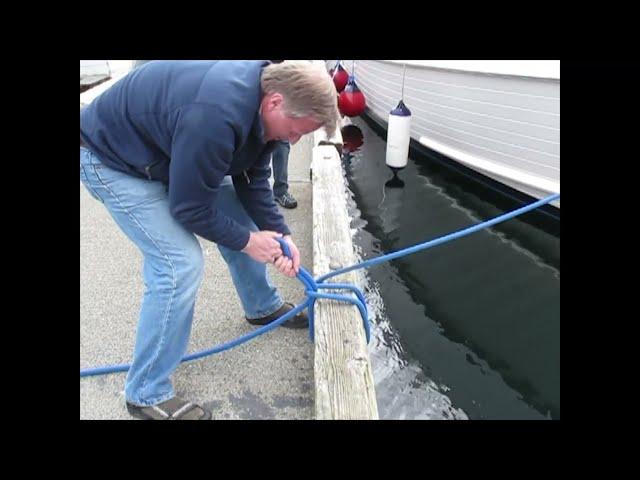 The Douglass Hitch - The quickest way to tie to a bull rail