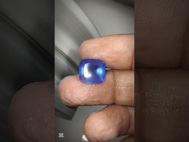 Preformed Ceylon Royal Blue Sapphire Gemstone.