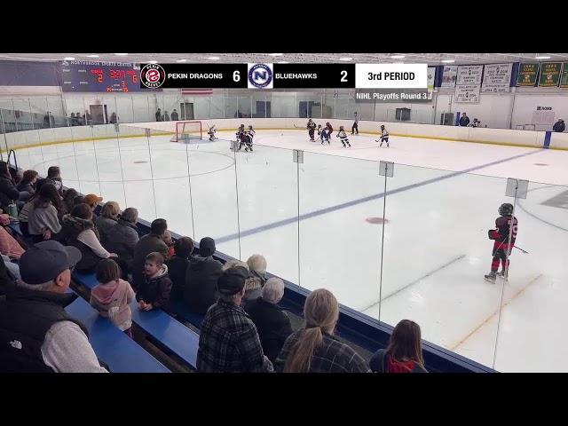 Pekin Dragons @ Northbrook Bluehawks A1, NIHL Playoff Game 3 - 2/23/2025