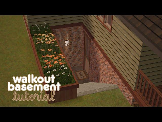 The Sims 2 Tutorial: Walkout Basement 