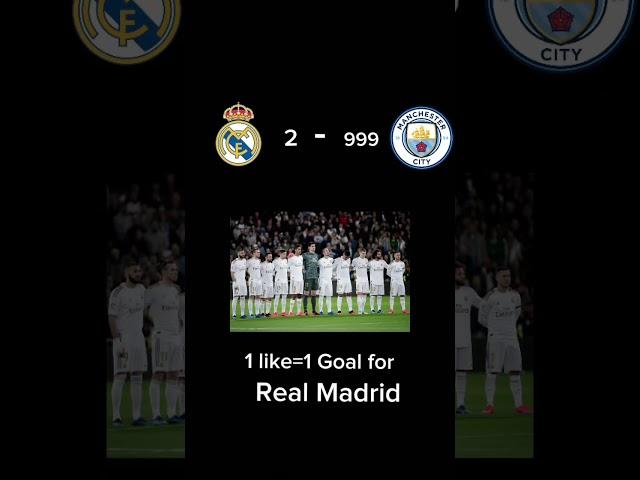 1 like 1 goal for Real Madrid