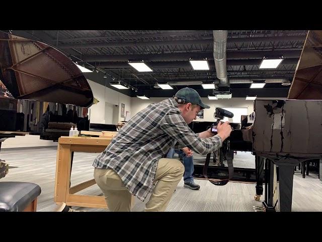 Prepping New Estonia Pianos -  Time Lapse