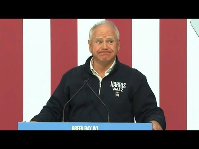 Tim Walz full speech at campaign rally in Wisconsin