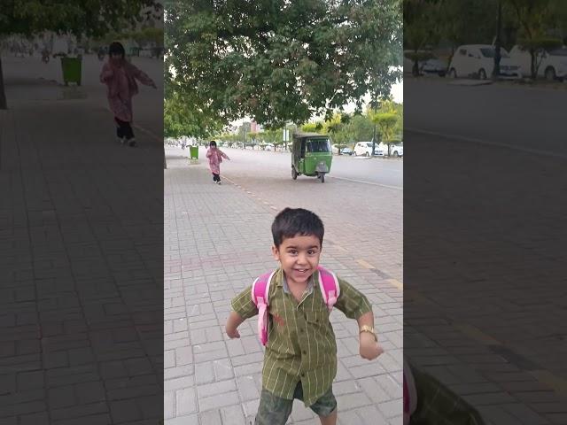 Zaeena and Khuzaima are playing