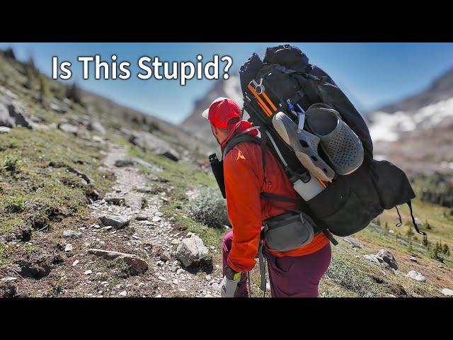 I Tried Backpacking with a 60 lbs Pack...