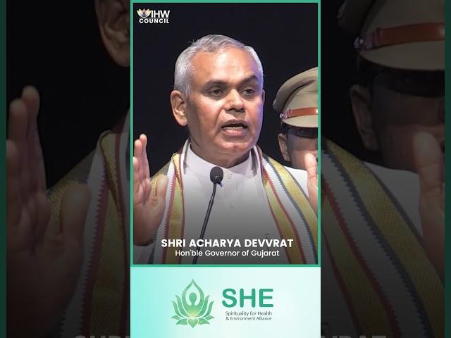 Shri Acharya Devvrat, Hon’ble Governor of Gujarat, at the launch of #SHEAlliance