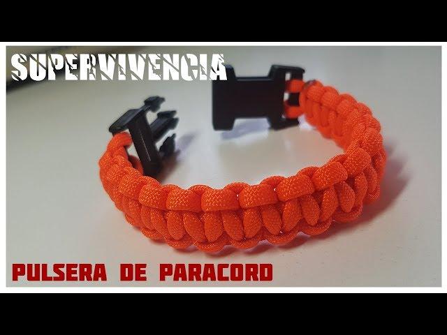 Cómo Hacer una Pulsera PARACORD de un solo color ►PARACORD 550! 