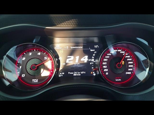 2018 Charger Hellcat acceleration from 0-300 km ( 0-186 mph )