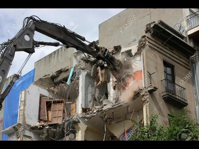 1 Hour Extreme Dangerous Fastest Building Demolition Amazing Excavator Heavy Equipment Machine Work