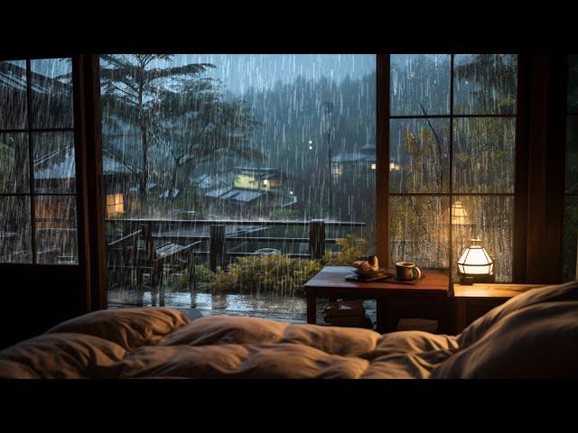 【4M】 Soothing Rain Sounds️ | Come in to the bed and close your eyes to feel the rain