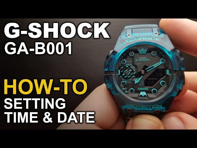 Gshock GA B001 - Setting Time and Date Tutorial - Module 5690