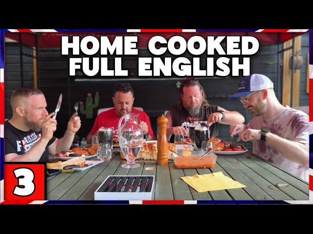 Americans FIRST TRIP to ENGLAND: Day 3 (Homemade Full English, London)