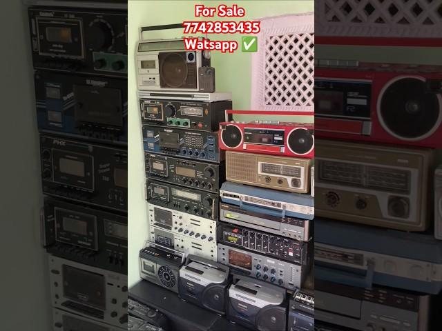 Cassette Deck Radio Tape Recorder Record Player DVD VCD VCR VHS Collection Available #music #system