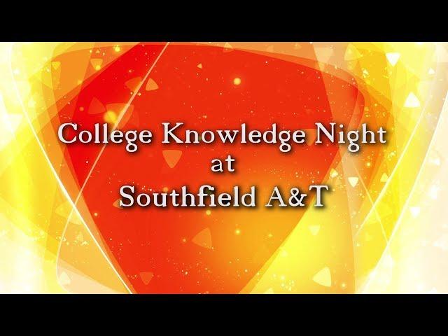 College Knowledge Night at Southfield A&T