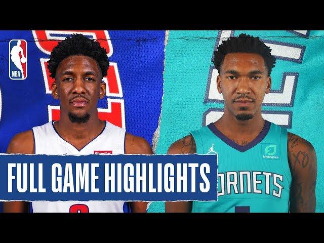 PISTONS at HORNETS | FULL GAME HIGHLIGHTS | November 15, 2019