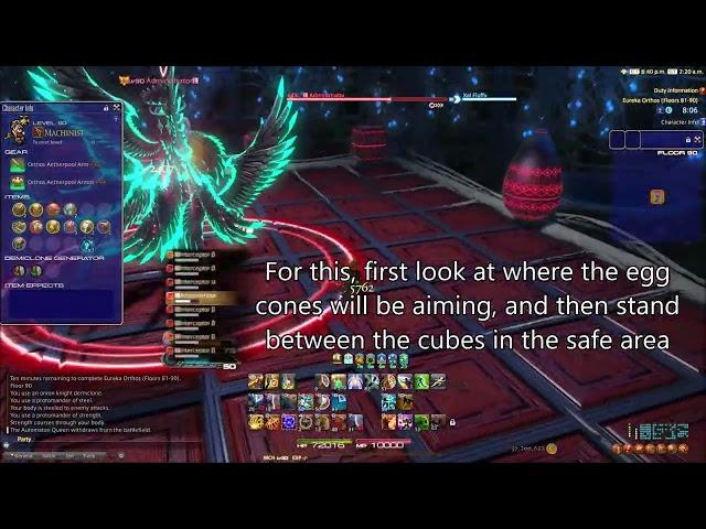 Final Fantasy XIV: Eureka Orthos Floor 90 - Administrator (Solo MCH)