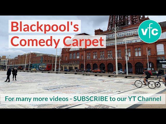 Comedy Carpet on Blackpool Seafront - underneath The Blackpool Tower!