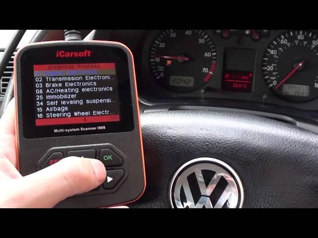 i908 Diagnose & Reset VW Airbag Light 01218 00532