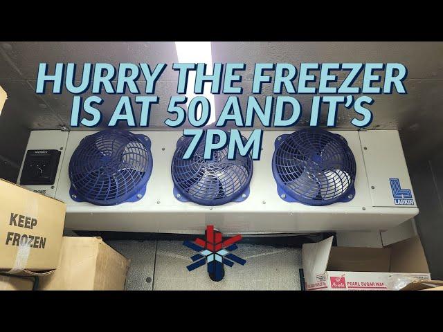 HURRY THE FREEZER IS AT 50 AND IT'S 7PM