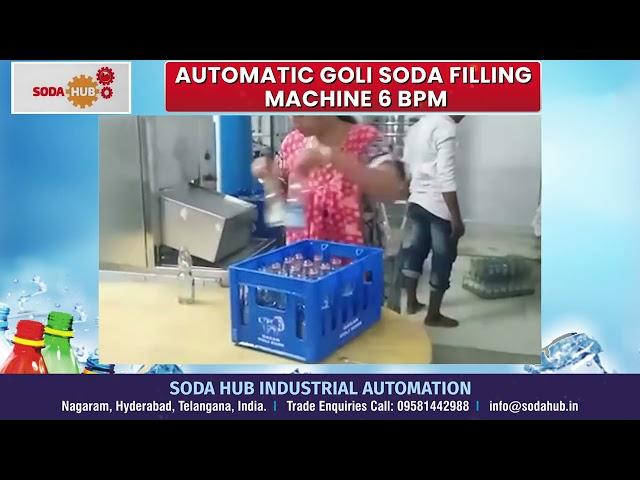 Automatic Goli Soda Filling Machine 6 BPM