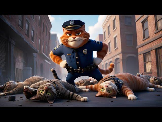 Police Cat Painful Loss his Kittens
