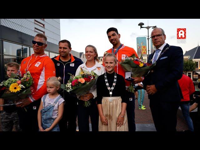 Huldiging van de olympische en paralympische sporters uit Alphen: 'Fijn om zo gewaardeerd te worden'