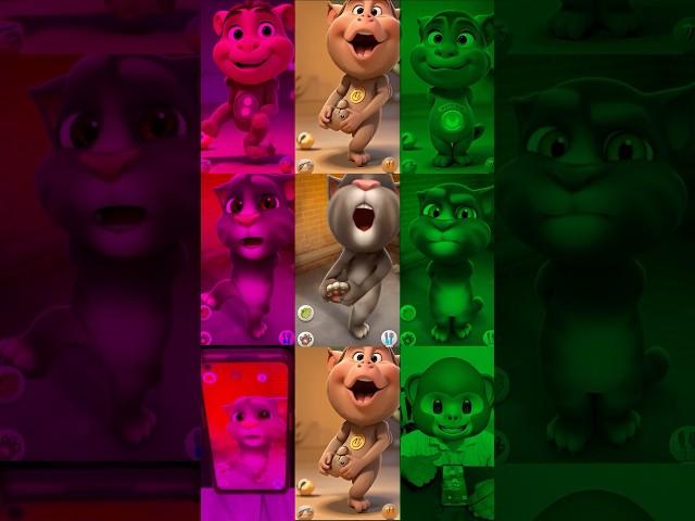 Talking tom cat VS Robot Tom Monkey ( Part 3 ) #talkingtom #shorts #tomcatfun