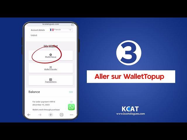 comment recharger son compte en forfaits KCATALOGUES