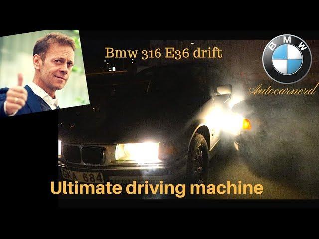 Bmw 316 e36 Drifting POV test drive acceleration Backfire