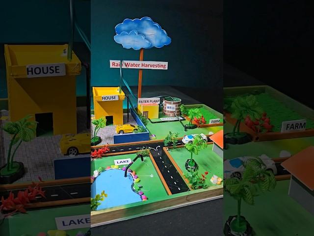 Rain water harvesting working Project | science Exhibition working model