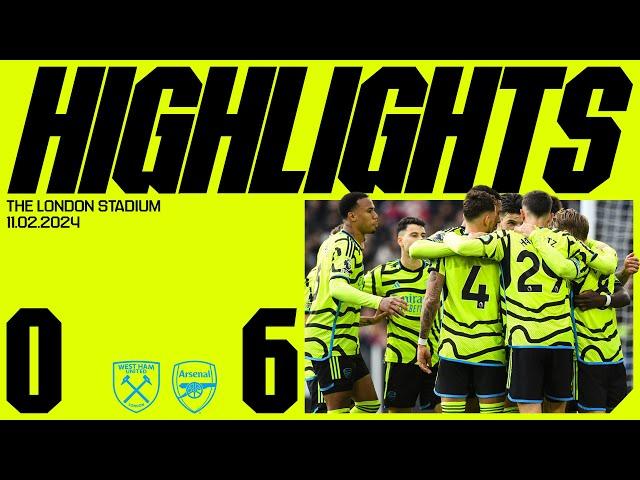 EMPHATIC! | West Ham vs Arsenal (0-6) | EPL Highlights | Saliba, Saka (2), Gabriel, Trossard, Rice