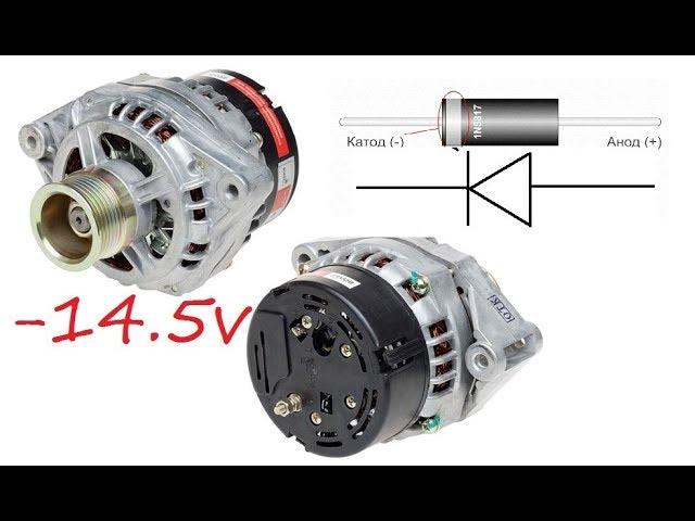 повышаем напряжение генератора ваз 2110-2111-2112 приора калина итд