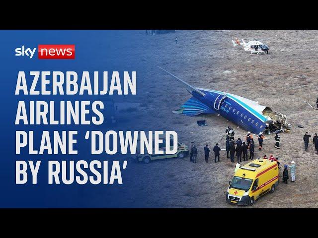 'Russian air defence system' downed Azerbaijan Airlines plane