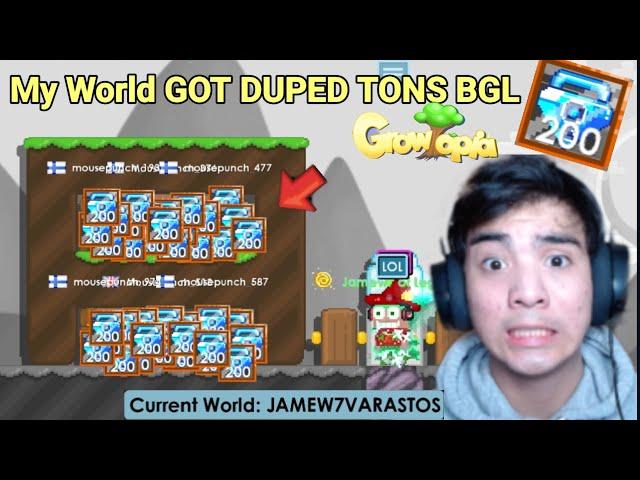 My World Got TONS DUPLICATED BGLS! (10000 BGLS) By BOT! - Growtopia