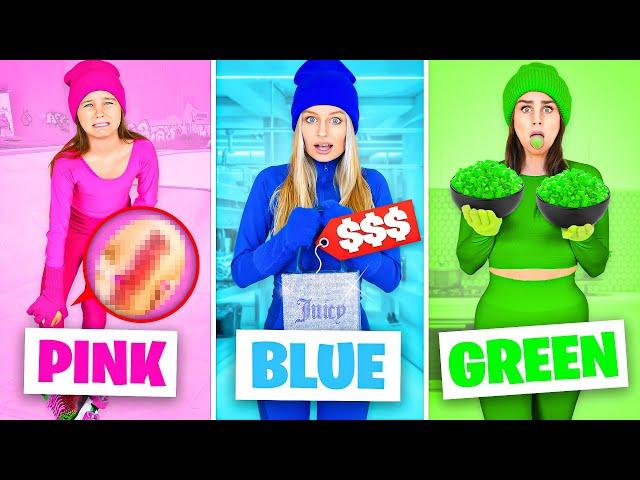 SURVIVING in your FAVOURITE COLOUR challenge! | Family Fizz