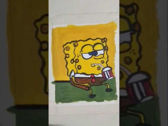 Sponge #shoets#myminipaintings... 