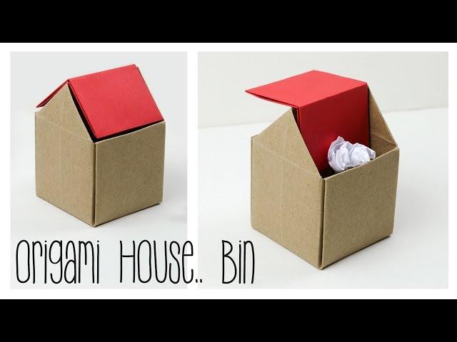 Origami Trash Bin Tutorial - DIY - Paper Kawaii
