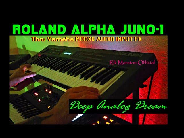 Roland Alpha Juno-1 Yamaha MODX6 FX Deep Analog Dream Synthesizer Rik Marston