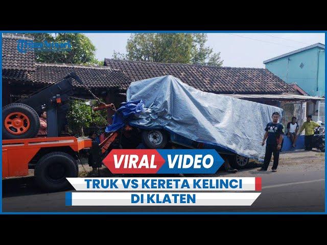 Kecelakaan Truk Vs Kereta Kelinci Rombongan Senam Emak-emak di Klaten Hari Ini