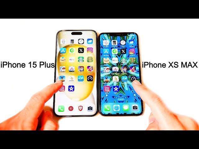 iPhone 15 Plus vs iPhone XS Max Speed Test